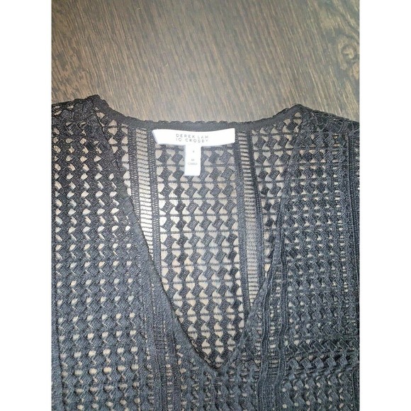 Derek Lam Crosby Lace Bell-Sleeve Black Blouse~4‎ - Picture 5 of 5